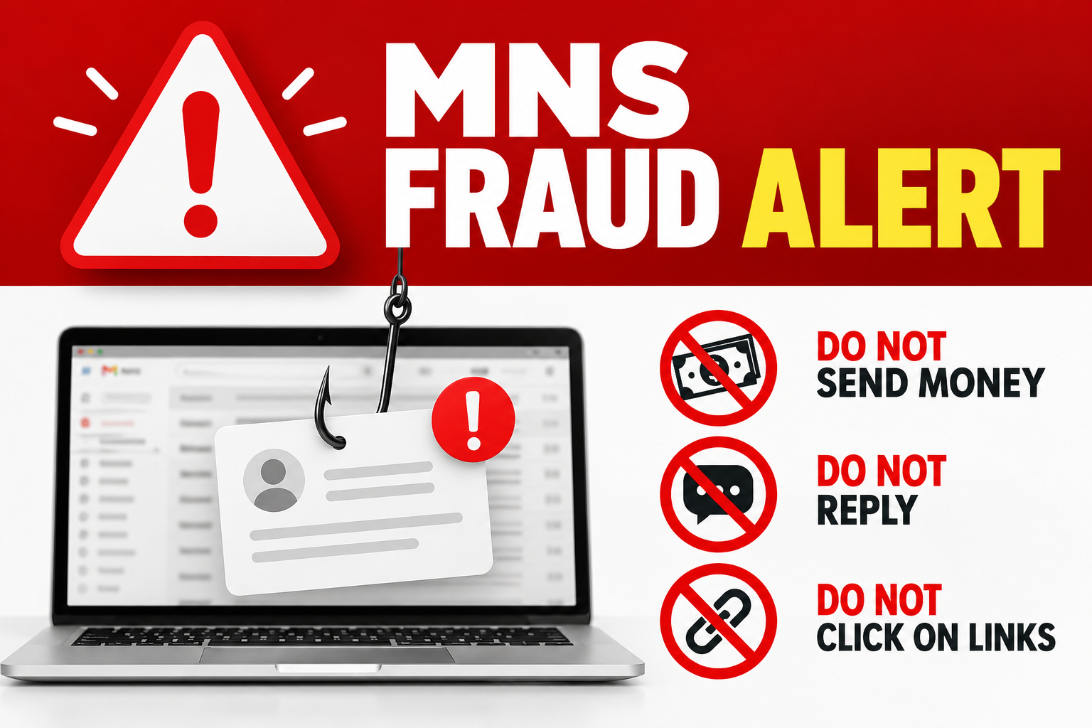 URGENT SECURITY ALERT – Fraudulent Emails Impersonating MNS President